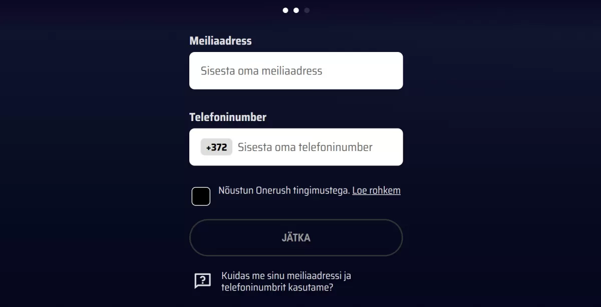 onerush-kontaktide-sisestamine Onerush kontaktide sisestamine