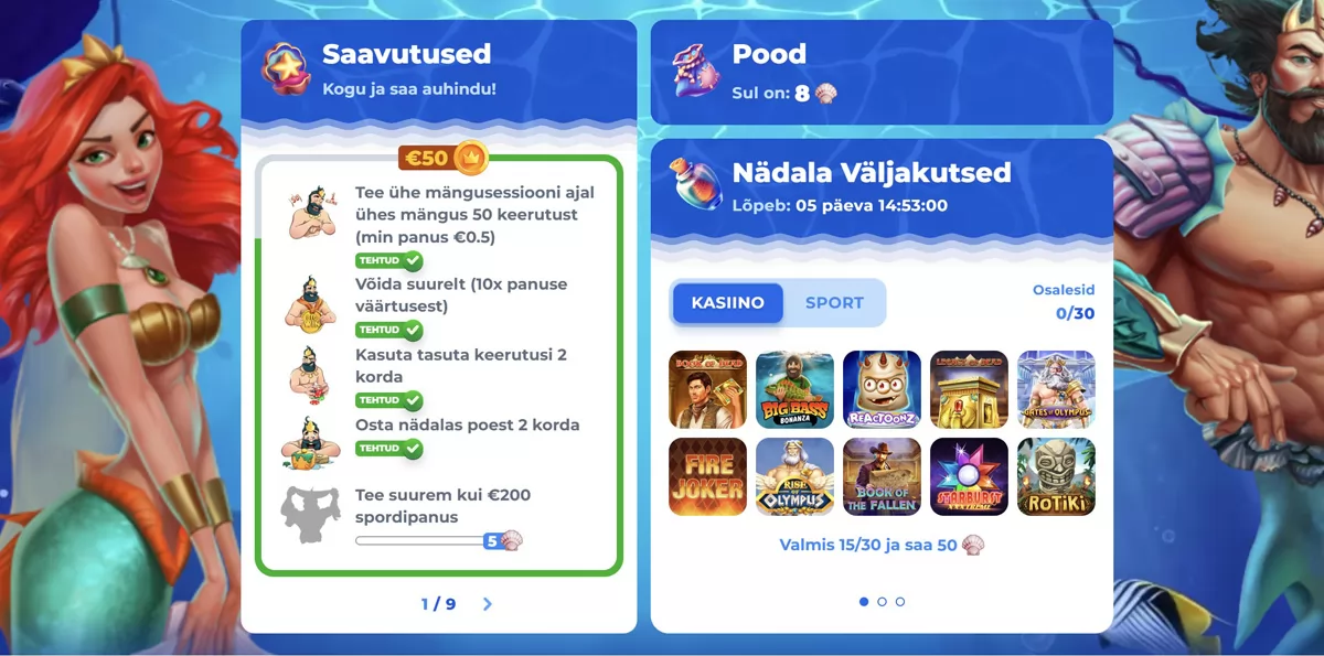 Posido saavutuste leht